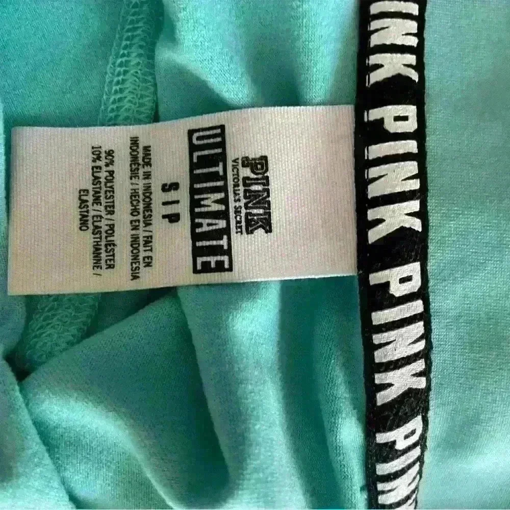 PINK Victoria’s Secret Ultimate Pullover 1/4 Zip Jacket Shirt Small Mint Green - Picture 5 of 5
